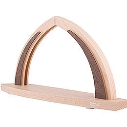 Candle Arch - modern wood - without Figurines - 41x20 cm / 16.1x7.9 inch