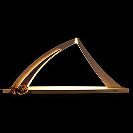 Candle Arch - modern wood - NEW LINE Beech - without Figurines - 57x26 cm / 22.4x10.2 inch