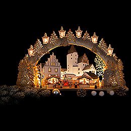 Candle Arch - Christmas Market at Schwarzenberg Castle - 72x43 cm / 28.3x16.9 inch