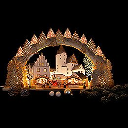Candle Arch - Christmas Market at Schwarzenberg Castle - 72x43 cm / 28.3x16.9 inch