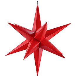 Hasslau Christmas Star - Red and Lighting - 65 cm / 25.6 inch - Inside Use

