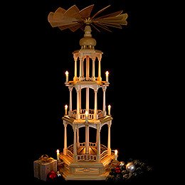 3-Tier Pyramid - Electrical without Figurines - 107 cm / 42.1 inch