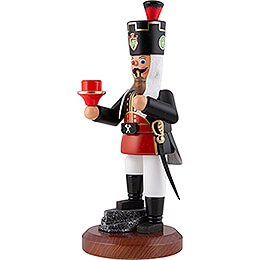 Smoker - Miner with Candle Holder - 22 cm / 8.7 inch