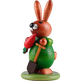Bunny Green with Carrot - 9 cm / 3.5 inch