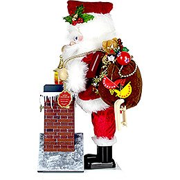 Nussknacker Weihnachtsmann mit Schornstein - 43 cm
