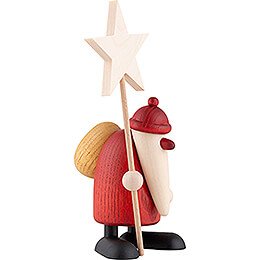 Weihnachtsmann mit Stern - 9 cm