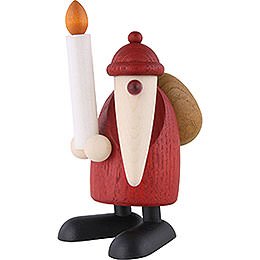 Santa Claus with Candle - 9 cm / 3.5 inch