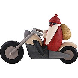 Weihnachtsmann auf Motorrad - 11 cm