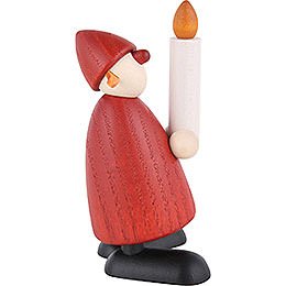 Weihnachtsfrau mit Kerze - 9 cm