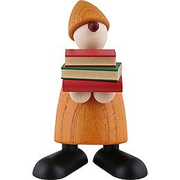 Well-Wisher Billy with Books, Yellow - 9 cm / 3.5 inch
