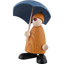 Well-Wisher Charlie with Umbrella, Yellow - 9 cm / 3.5 inch
