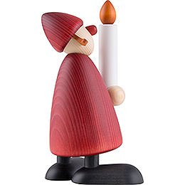 Weihnachtsfrau mit Kerze - 17 cm