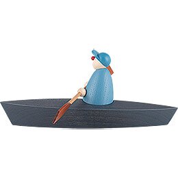Boat Trip of One, Light Blue - 9 cm / 3.5 inch