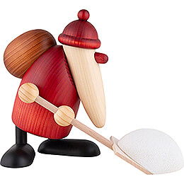 Santa Claus with Snow Shovel - 19 cm / 7.5 inch