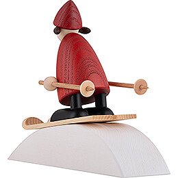 Mrs. Claus on Ski with Snow Hill - 9 cm / 3.5 inch