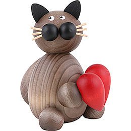 Katze Karli mit Herz - 8 cm