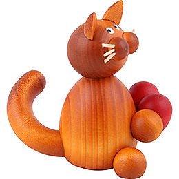 Cat Charlie with Heart - 8 cm / 3.1 inch