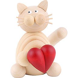 Cat Moritz with Heart - 8 cm / 3.1 inch