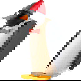 Pinguin mit Mtze - 12 cm