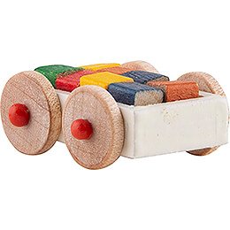 Cart with Toy Bricks - 1 cm / 0.4 inch
