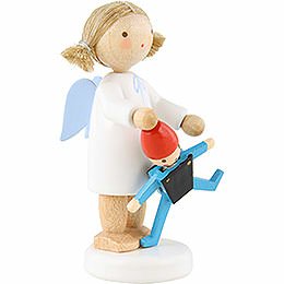 Flax Haired Angel with Jumping Jack - 5 cm / 2 inch