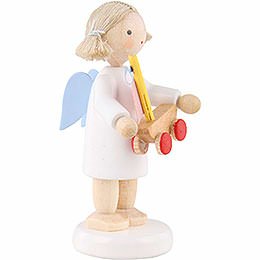 Flax Haired Angel with Little Ship - 5 cm / 2 inch