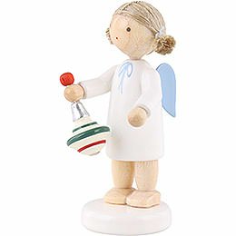 Flax Haired Angel with Humming Top - 5 cm / 2 inch