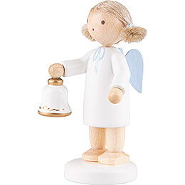 Flax Haired Angel with Bell - 5 cm / 2 inch