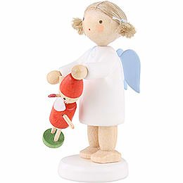 Flax Haired Angel with Pinocchio - 5 cm / 2 inch
