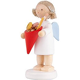 Flax Haired Angel with Candy - 5 cm / 2 inch