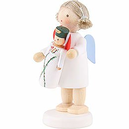 Flax Haired Angel Seiffen - 5 cm / 2 inch