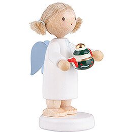 Flax Haired Angel with Tea Pot - 5 cm / 2 inch
