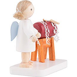 Flax Haired Angel with Clopper Sack - 5 cm / 2 inch