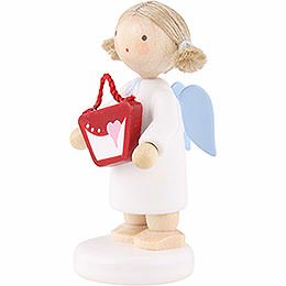 Flax Haired Angel with Purse - 5 cm / 2 inch