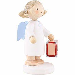 Flax Haired Angel with Little Suitcase - 5 cm / 2 inch