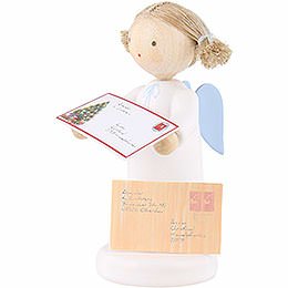 Flachshaarengel mit Brief an das Christkind - 5 cm