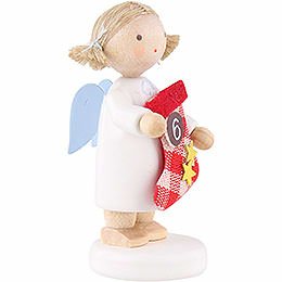 Flax Haired Angel with Boot (6) - 5 cm / 2 inch
