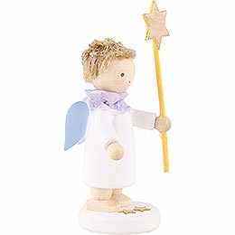 Flax Haired Angel with Star 2015 - 5 cm / 2 inch