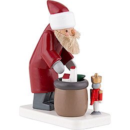 Weihnachtsmann mit Spielzeug - 7,5 cm