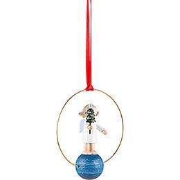 Tree Ornament - Angel with Little Tree - 7 cm / 2.8 inch