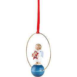 Tree Ornament - Angel with Star (1) - 7 cm / 2.8 inch