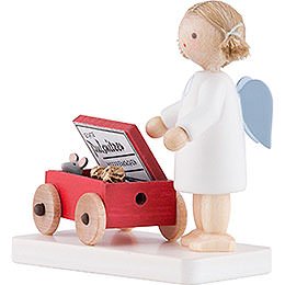 Flax Haired Angel with Pulsnitzer Gingerbread - 5 cm / 2 inch