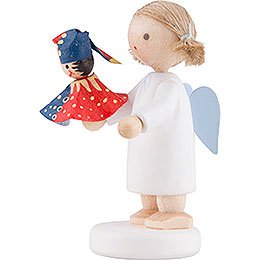 Flax Haired Angel with Punch - 5 cm / 2 inch