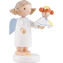 Flax Haired Angel with Kathrinchen - 5 cm / 2 inch