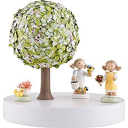 Apple Tree Platform - without Figurines - Spring - 13 cm / 5.1 inch