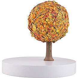 Apfelbaum auf Scheibe - ohne Figuren - Herbst - 13 cm