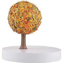 Apfelbaum auf Scheibe - ohne Figuren - Herbst - 13 cm