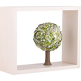 Apfelbaum im Rahmen - ohne Figuren - Frühling - 13,5 cm