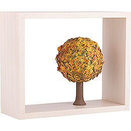Apfelbaum im Rahmen - ohne Figuren - Herbst - 13,5 cm