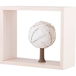 Apfelbaum im Rahmen - ohne Figuren - Winter - 13,5 cm